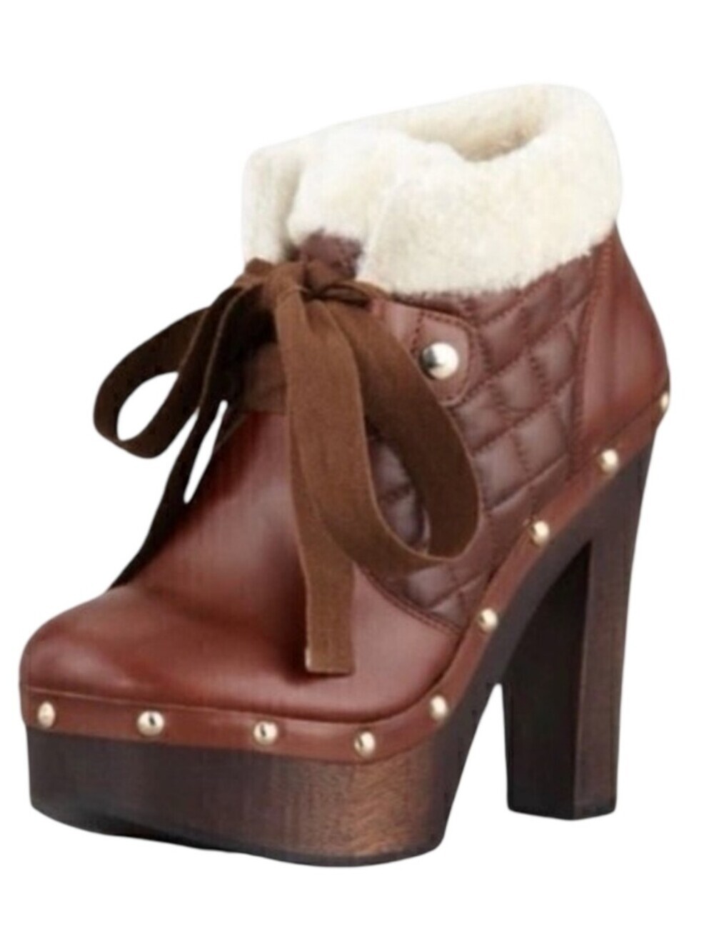 Red Valentino Garavani Leather Lace Up Boots Size EU 37